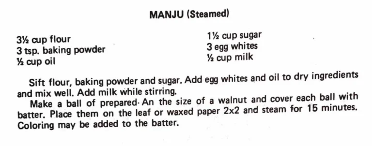 Manju (Steamed)