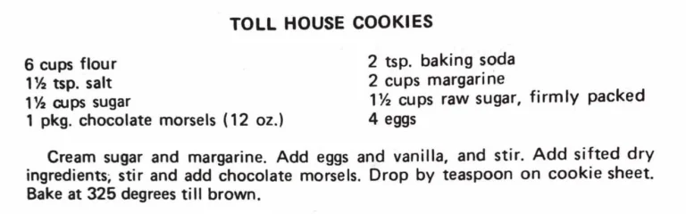 Toll House Cookies