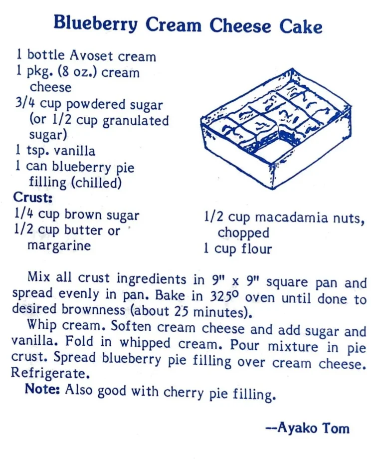 Blueberry Cream Cheese Cake