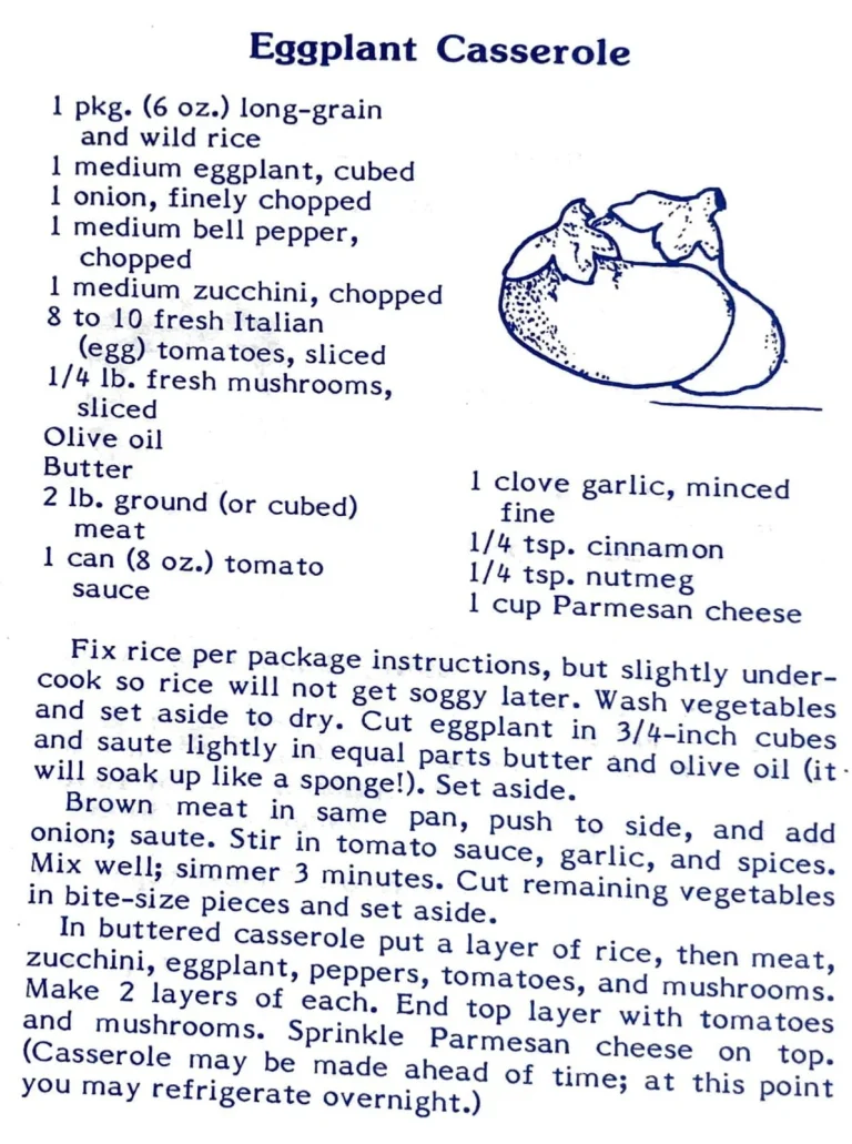 Eggplant Casserole