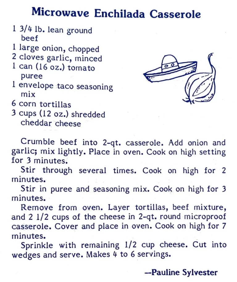 Microwave Enchilada Casserole
