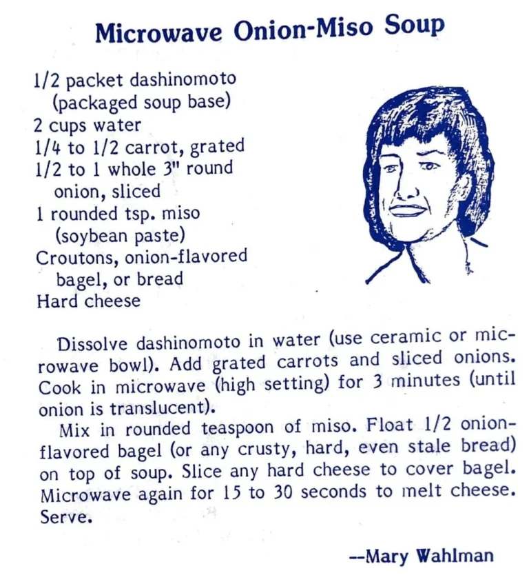 Microwave Onion-Miso Soup
