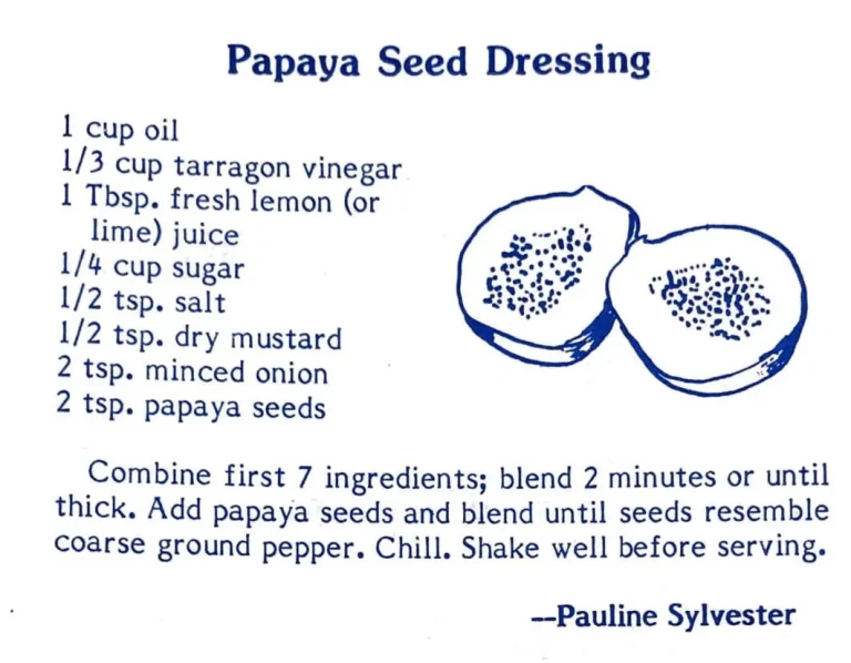 Papaya Seed Dressing