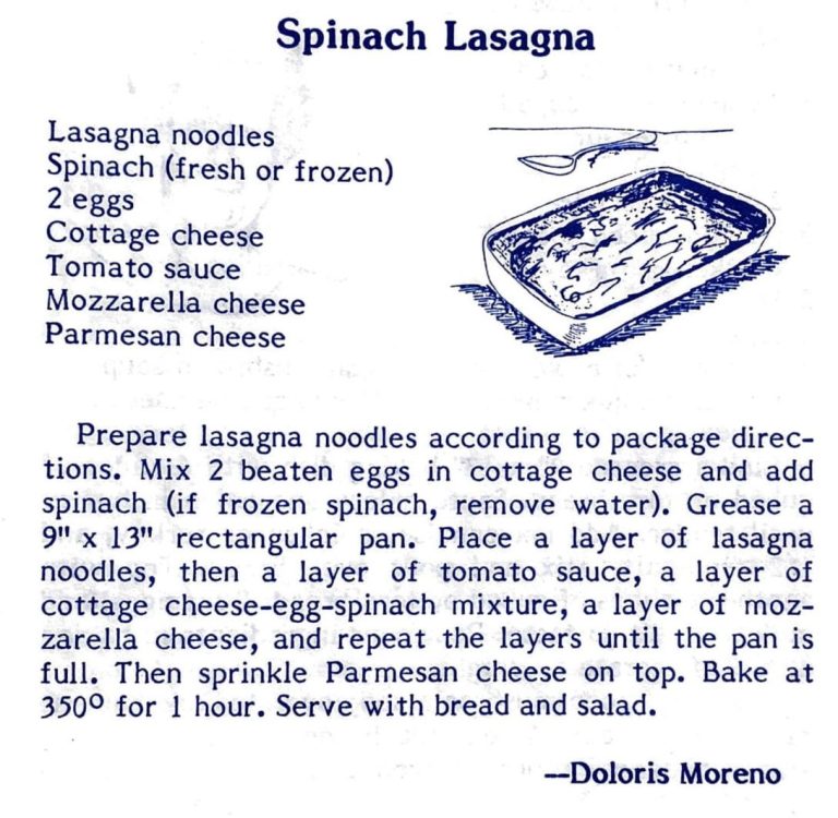 Spinach Lasagna