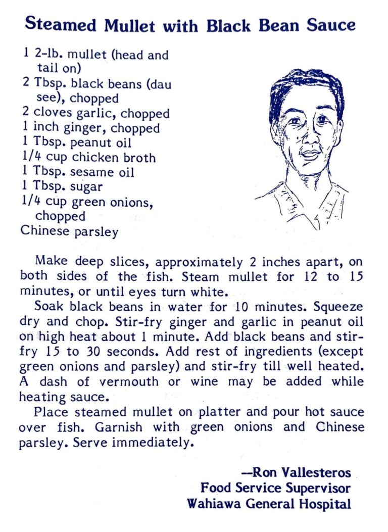 Steamed Mullet with Black Bean Sauce