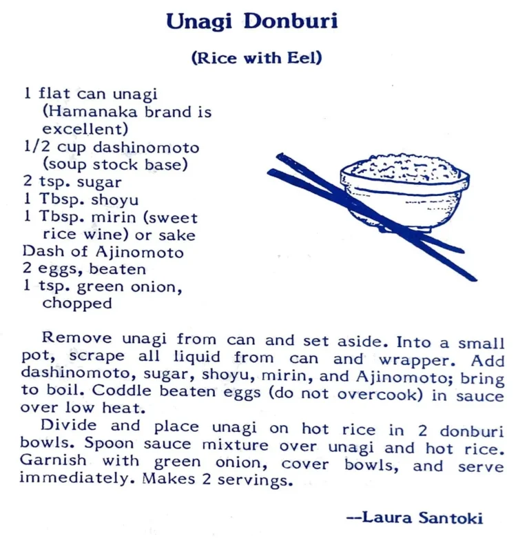 Unagi Donburi (Rice with Eel)