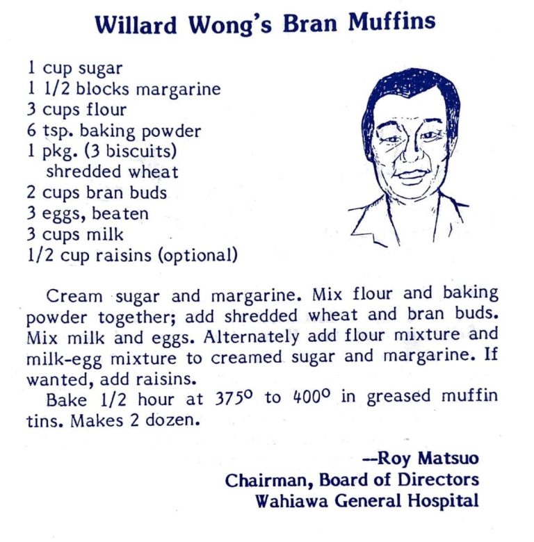Willard Wong’s Bran Muffins