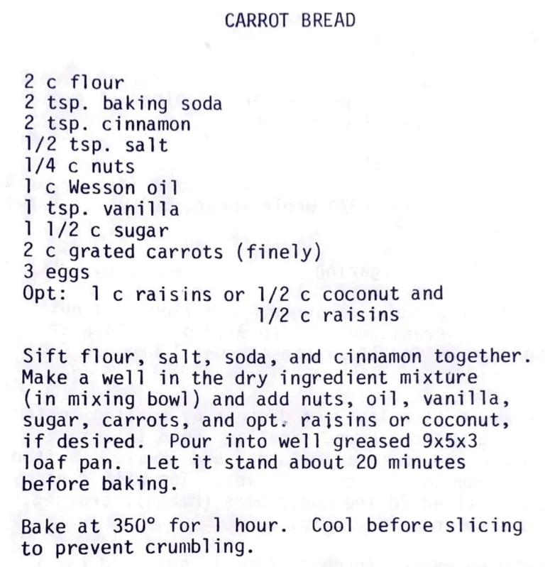 Carrot Bread