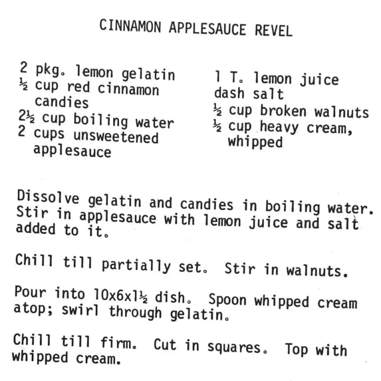 Cinnamon Applesauce Revel