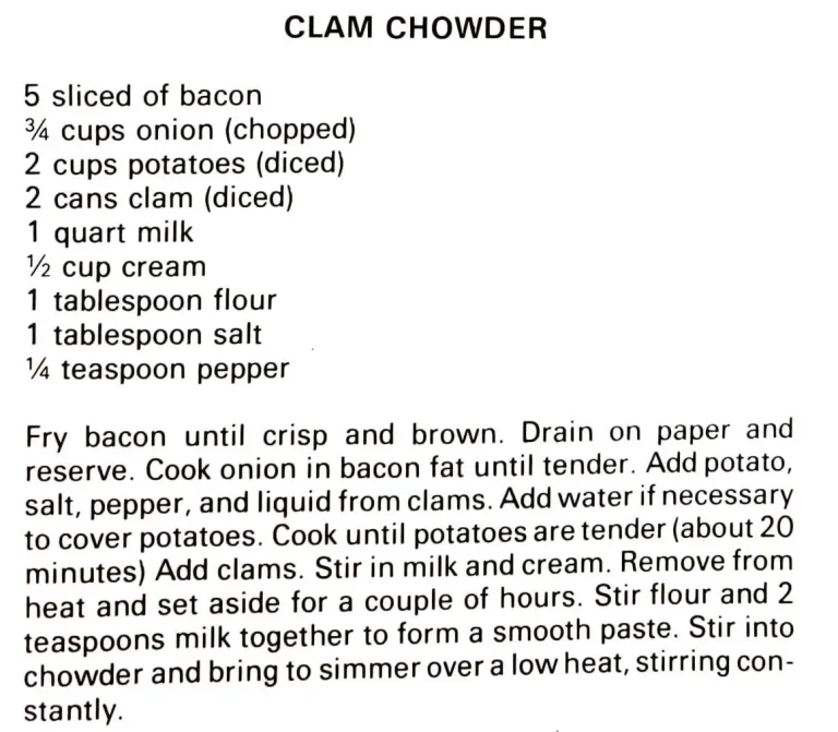 Clam Chowder