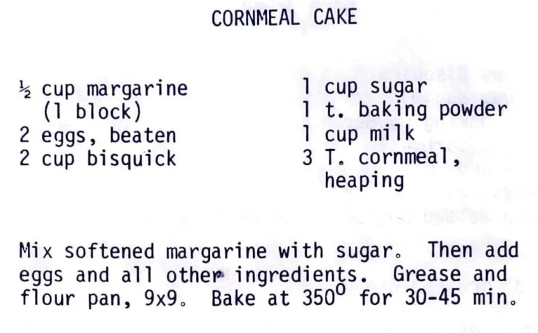 Cornmeal Cake