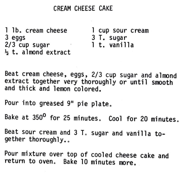 Cream Cheese Cake