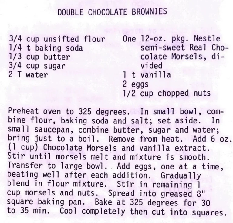 Double Chocolate Brownies