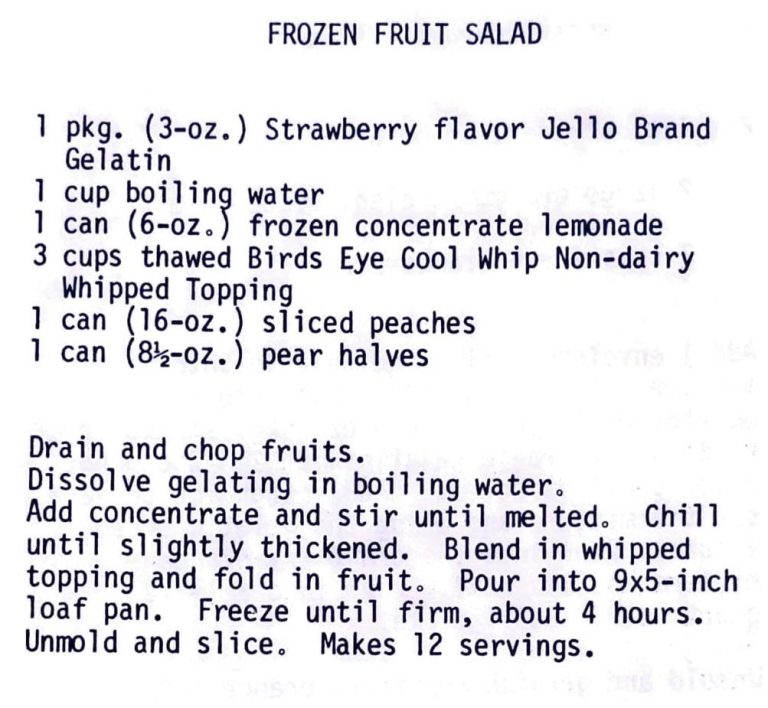 Frozen Fruit Salad
