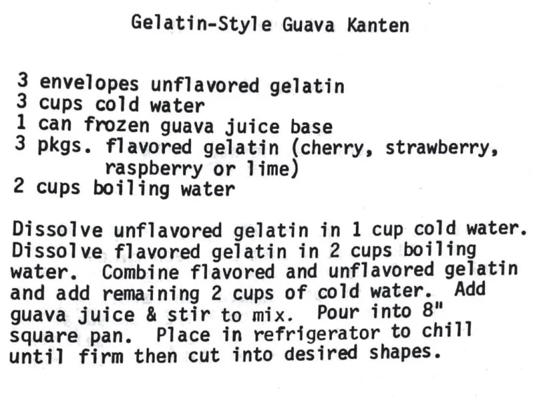 Gelatin-Style Guava Kanten