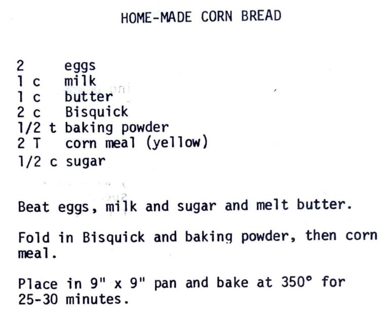 Home-Made Corn Bread