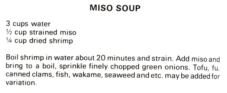 Miso Soup