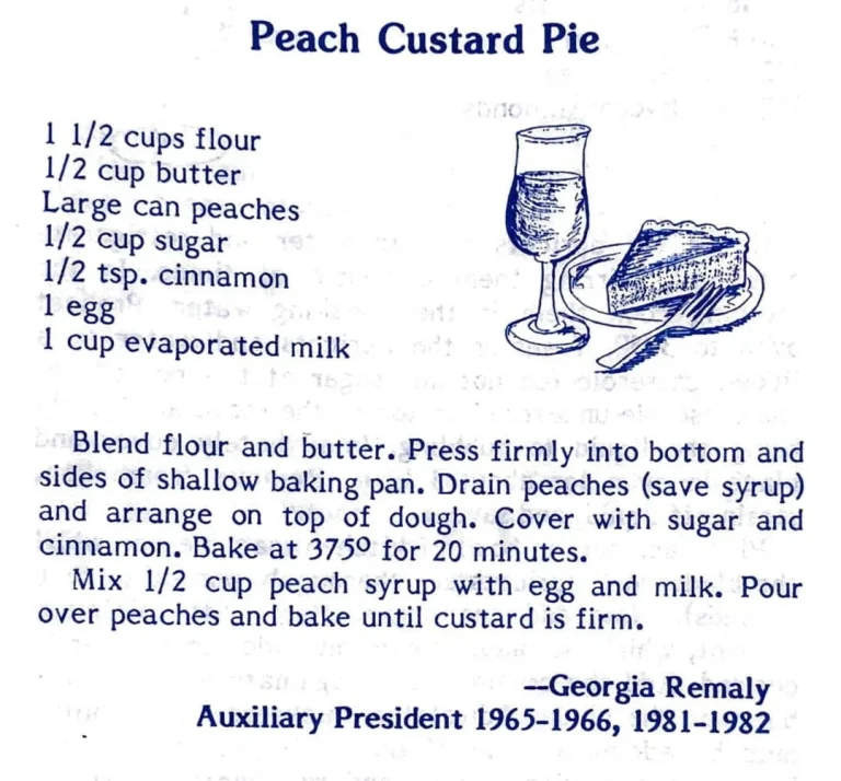 Peach Custard Pie