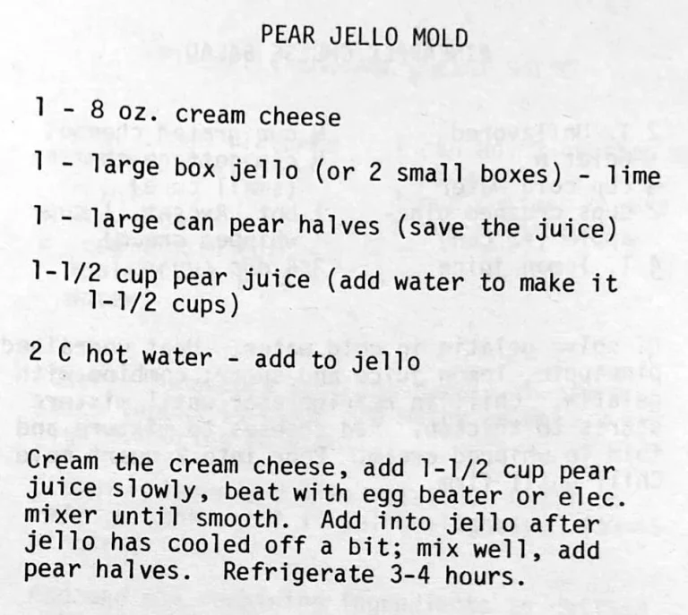 Pear Jello Mold