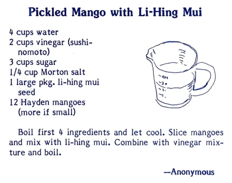 Pickled Mango with Li-Hing Mui