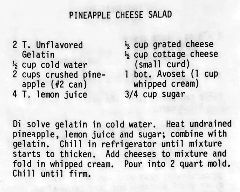 Pineapple Cheese Salad