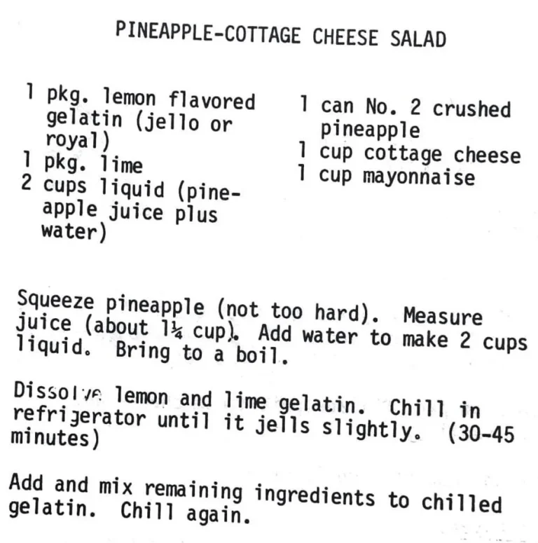 Pineapple-Cottage Cheese Salad