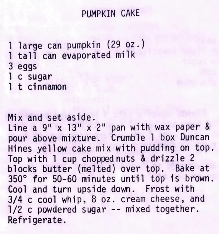 Pumpkin Cake