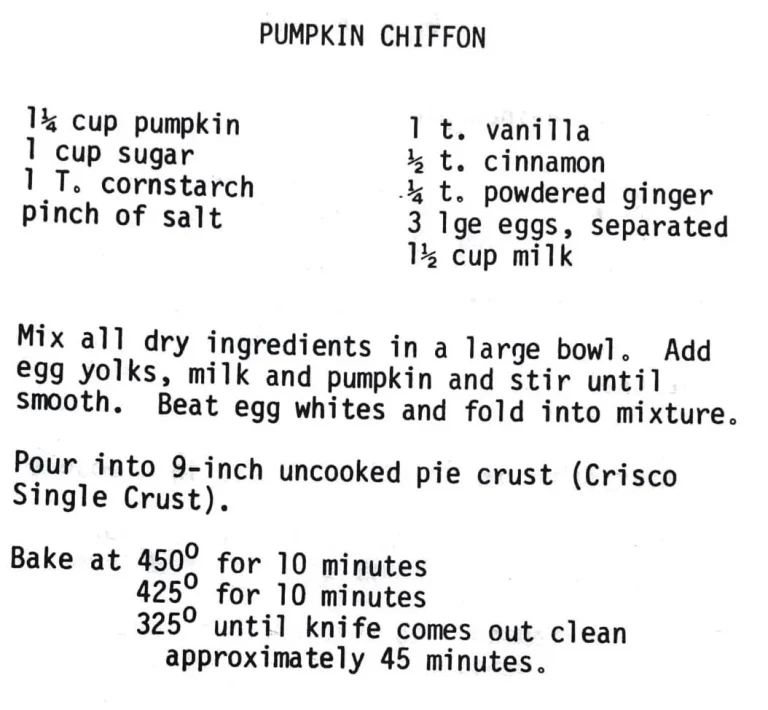 Pumpkin Chiffon