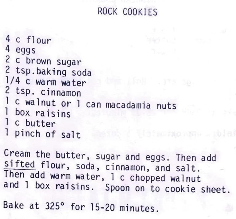 Rock Cookies