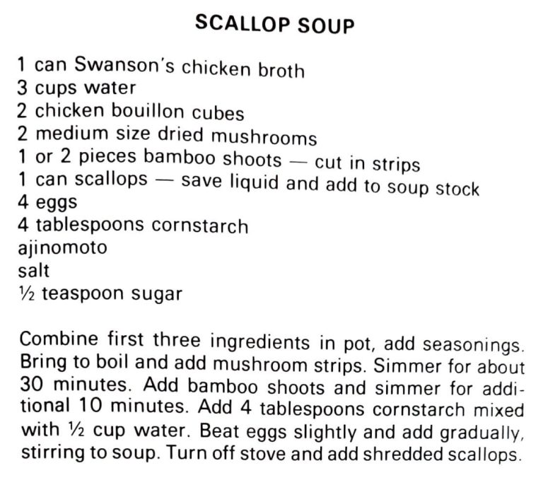 Scallop Soup