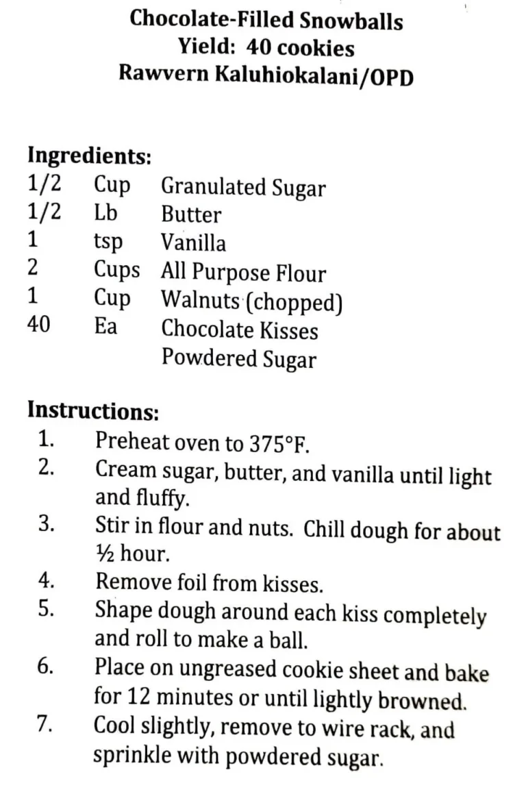 Chocolate-Filled Snowballs