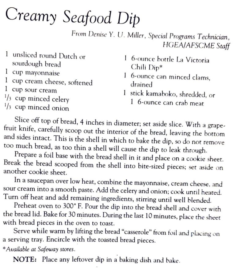 Creamy Seafood Dip