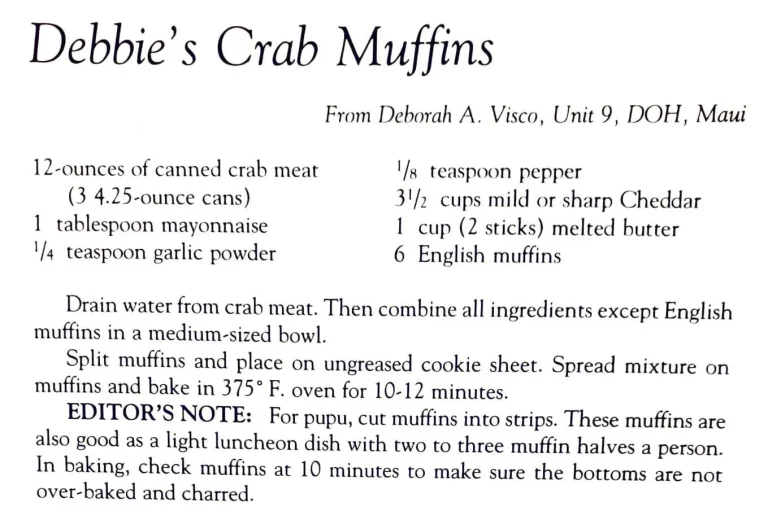 Debbie’s Crab Muffins