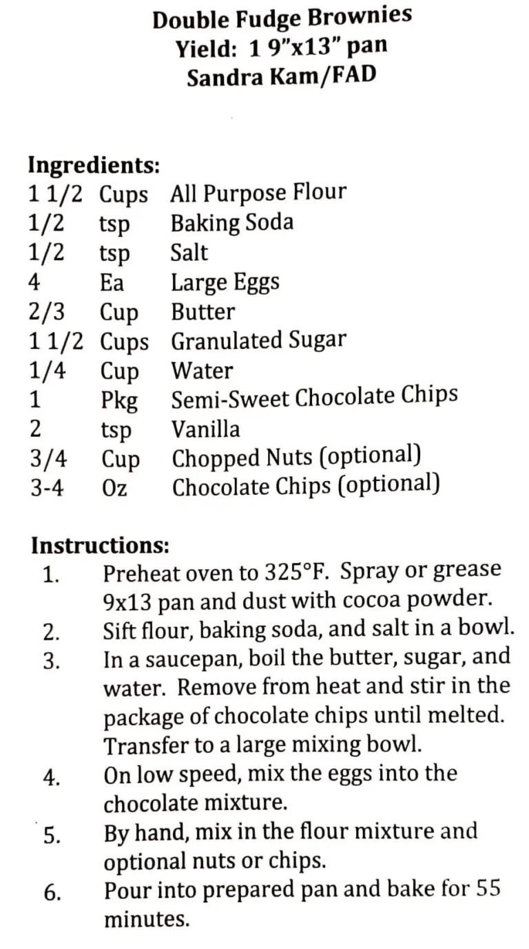 Double Fudge Brownies