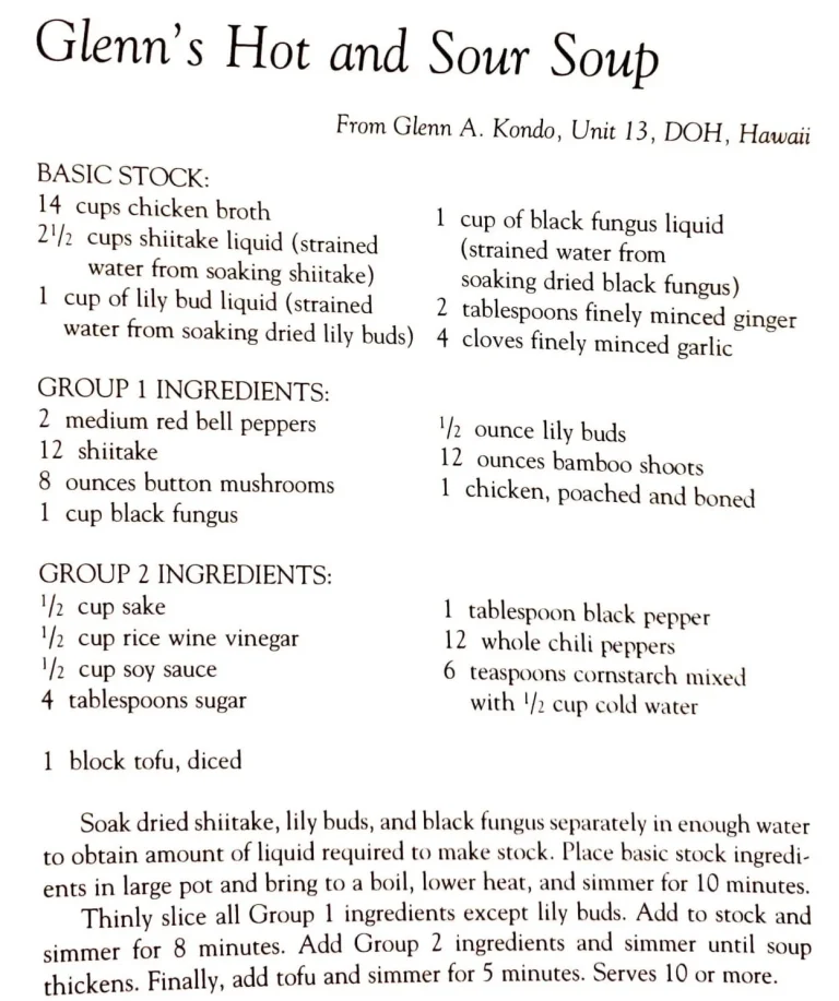 Glen’s Hot and Sour Soup