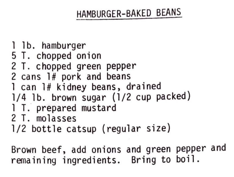 Hamburger-Baked Beans