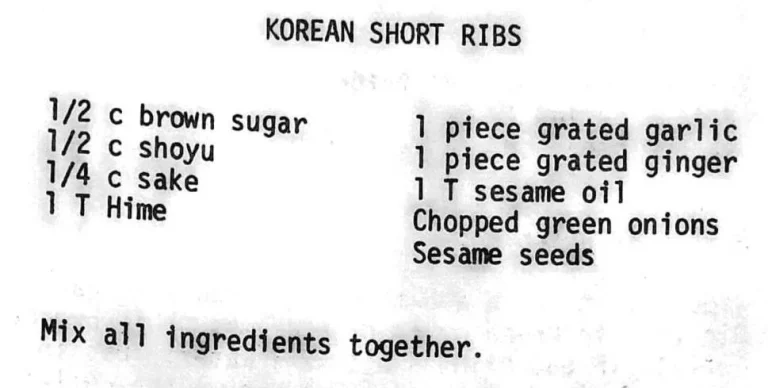 Korean Short Ribs