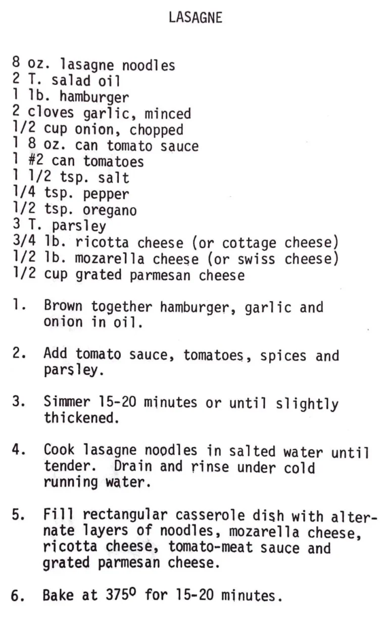 Lasagne