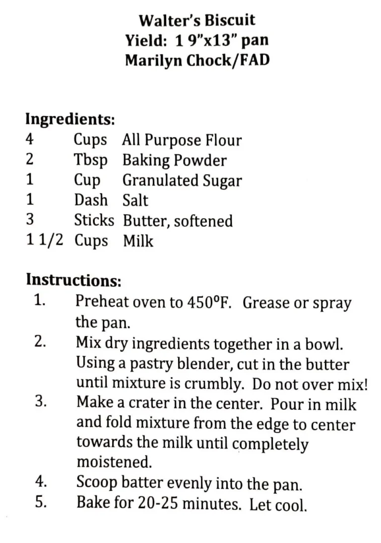 Walter’s Biscuit