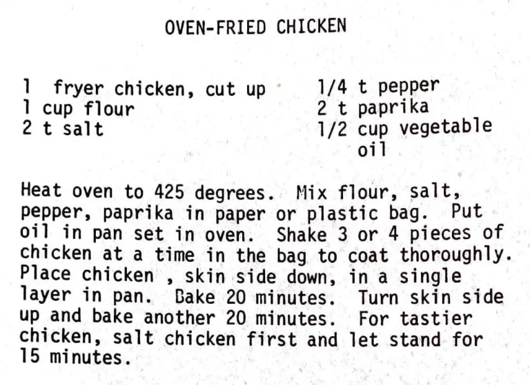 Oven-Fried Chicken