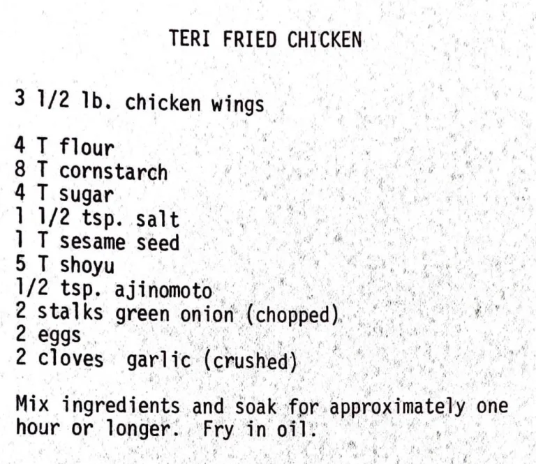 Teri Fried Chicken