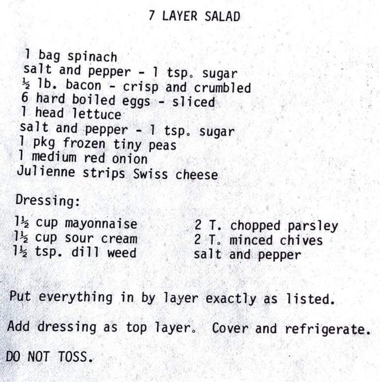7 Layer Salad