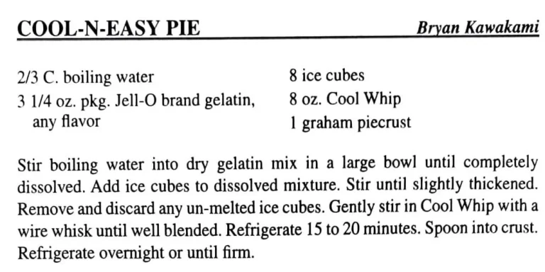 Cool-N-Easy Pie