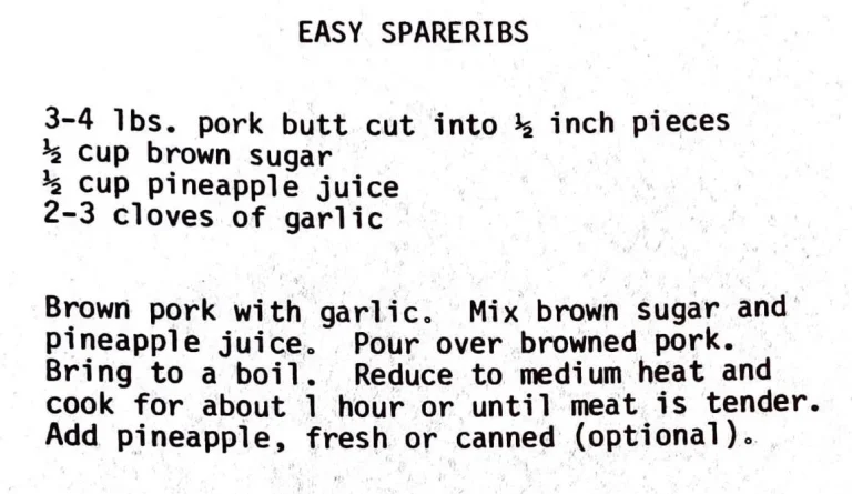 Easy Spareribs
