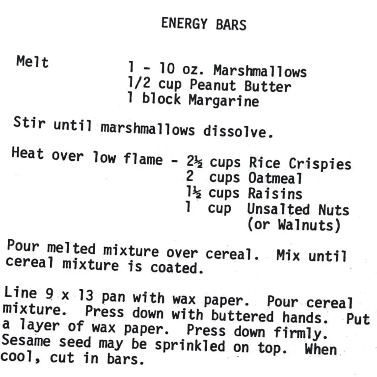Energy Bars