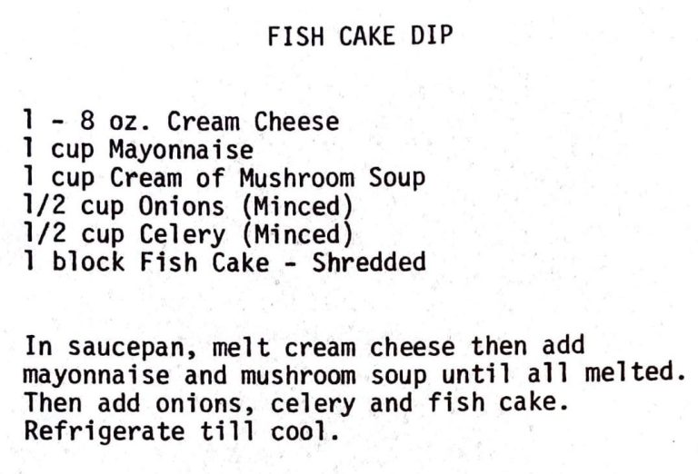Fish Cake Dip