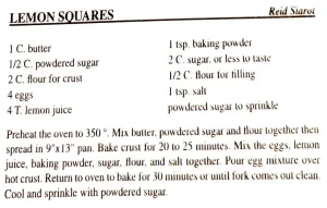 Lemon Squares