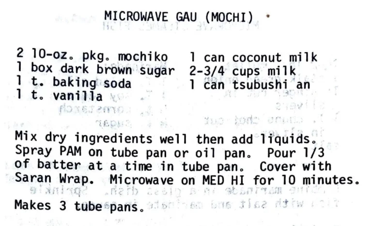 Microwave Gau (Mochi)