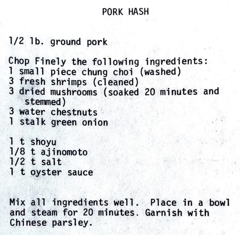 Pork Hash