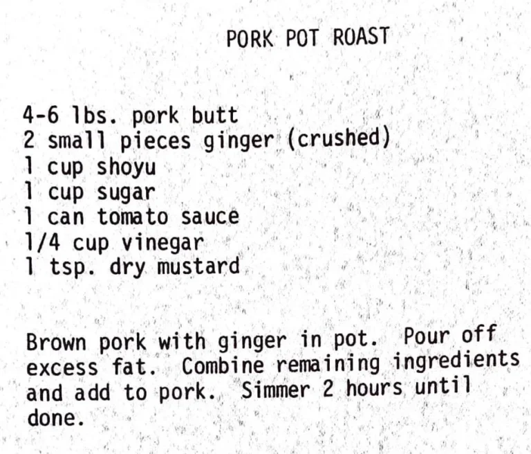 Pork Pot Roast